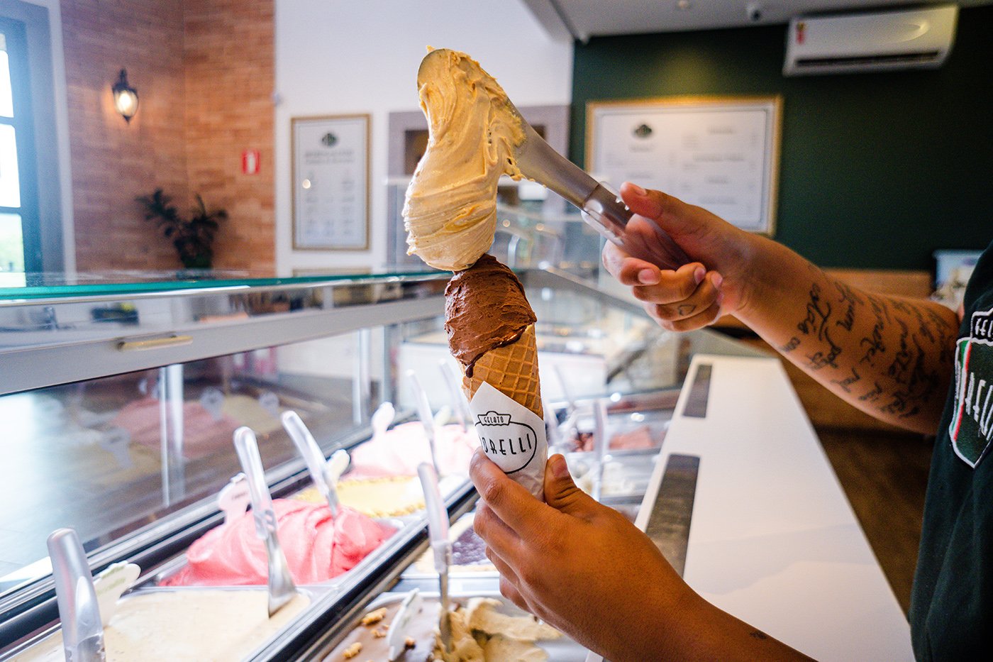 Gelato grátis na inauguração da primeira franquia Borelli na Serra ...